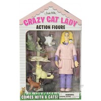 Accoutrements Crazy Cat Lady Action Figure Multicolored 8