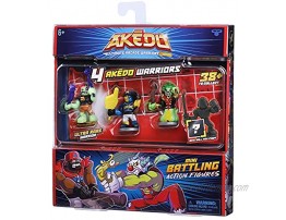 Akedo Ultimate Arcade Warriors Warrior Collector 4 Pack 3 Mini Battling Action Figures: Miss Slither & Deadbreath and one Hidden Mini Battling Action Figure! Multicolor 14250