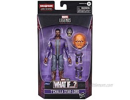 Marvel Legends Series 6-inch Scale Action Figure Toy T'Challa Star-Lord Premium Design 1 Figure 3 Accessories and Build-A-Figure Part