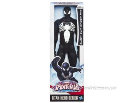 Marvel Ultimate Spider-Man Titan Hero Series Black Suit Spider-Man Figure 12 Inch