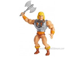 Masters of the Universe Origins Deluxe He-Man 5.5-in Action Figure Battle Character for Storytelling Play and Display Gift for 6 to 10-Year-Olds and Adult Collectors