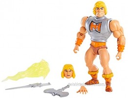 Masters of the Universe Origins Deluxe He-Man 5.5-in Action Figure Battle Character for Storytelling Play and Display Gift for 6 to 10-Year-Olds and Adult Collectors