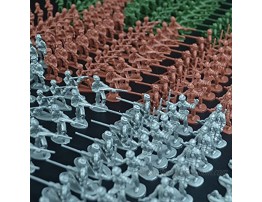 RAINBOW TOYFROG Army Men Play Bucket-Soldiers of WWII-Over 300 Piece Set