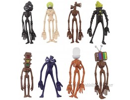 Siren Head Toys Action Figure Model Doll Sculpture Shy Guy SCP Foundation SCP 6789 SCP 096 Toys 8Pcs Set