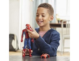 Spider-Man Marvel Titan Hero Series Blast Gear Action Figure Toy with Blaster 2 Projectiles and 3 Armor Accessories for Kids Ages 4 and Up