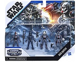 Star Wars Mission Fleet Clone Commando Clash 2.5-Inch-Scale Action Figure 4-Pack with Multiple Accessories Toys for Kids Ages 4 and Up