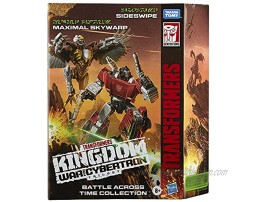 Transformers Toys Generations Kingdom Battle Across Time Collection Deluxe Class WFC-K42 Sideswipe & Maximal Skywarp Age 8 and Up 5.5-inch Exclusive
