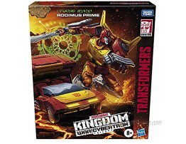 Transformers Toys Generations War for Cybertron: Kingdom Commander WFC-K29 Rodimus Prime with Trailer Action Figure Kids Ages 8 and Up 7.5-inch