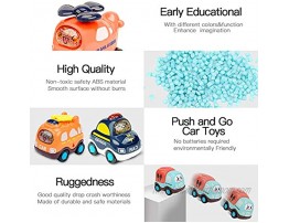 Baby Toy Cars for 1 Year Old Boy | 7 Set Push and Go Vehicles Friction Powered Cars Toy with Play Mat Storage Bag for Toddlers | Early Educational Toys and Birthday Gift for 1 2 3 Years Old Boys Girls