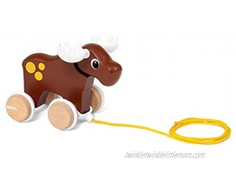 Brio 30341 Moose Pull Along Toddler Toy for Kids 12 Months and Up
