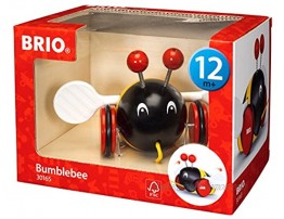 BRIO World 30165 Pull Along Bumblebee | The Perfect Playmate for Your Toddler