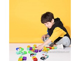 Fidget Sensory Toys 25 PCS DIY Building Blocks Sensory Toy Big Push Bubble Fidget Toys Educational Poppets Fidgets Toy Anxiety and Stress Relief Toy for Kids and Adults