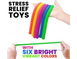 Fidget Toys and Textured Sensory Toys by BUNMO Textured Stretchy Strings Fidget Toy. Bumpy Fidget Toys for Adults and Kids Make Perfect Anxiety Toys Autism Sensory Toys and Stress Toys.