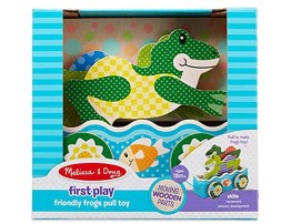 Melissa & Doug FIRST PLAY Friendly Frogs Pull Toy