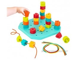 Battat Toddler Peg Board Stacking Peg Board Set Fine Motor Skills Toy Therapy Toy 31 pcs Count & Match Pegboard 2 Years +
