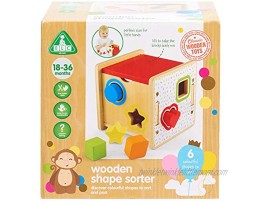 Early Learning Centre Wooden Shape Sorter Fine Motor Skills Problem Solving Hand Eye Coordination Toys for Ages 18-36 Months Exclusive