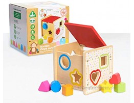Early Learning Centre Wooden Shape Sorter Fine Motor Skills Problem Solving Hand Eye Coordination Toys for Ages 18-36 Months  Exclusive