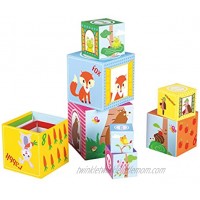 Fat Brain Toys Woodland Friends Stacking Cubes Baby Toys & Gifts for Babies
