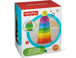 Fisher-Price Stack & Roll Cups Ten Stackable Nestable Fit-Together-and-Roll-Around Cups Offer Endless Versatility and Lots of Fun
