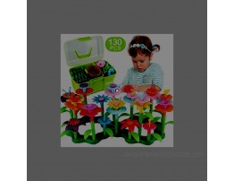 Girls Toys Age 3-6 Year Old Toddler Toys for Girls Gifts Flower Garden Building Toy Educational Activity Stem Toys130 PCS