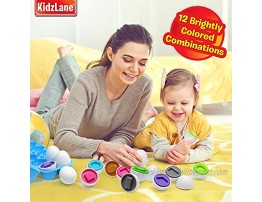 Kidzlane Egg Toy for Kids and Toddlers | Sorting & Matching Educational Egg Shape Toy Teaches Colors Shapes and Fine Motor Skills | Pretend Egg Baby Puzzle