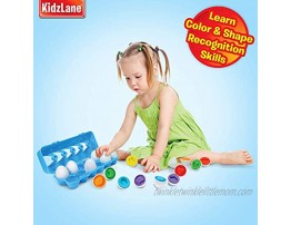 Kidzlane Egg Toy for Kids and Toddlers | Sorting & Matching Educational Egg Shape Toy Teaches Colors Shapes and Fine Motor Skills | Pretend Egg Baby Puzzle