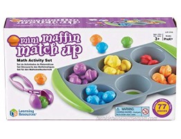 Learning Resources Mini Muffin Match Up Counting Toy Set Homeschool Fine Motor Tool Kids Tweezers 76 Pieces Easter Basket Stuffers Ages 3+