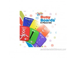 Little Chubby One Busy Board Set Learning Activity Toy Educational Toy Helps Develop Motor Skills Dress Skills Color Recognition and Hand Eye Coordination Perfect for Traveling 8x10.5 Inches