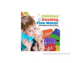 Little Chubby One Busy Board Set Learning Activity Toy Educational Toy Helps Develop Motor Skills Dress Skills Color Recognition and Hand Eye Coordination Perfect for Traveling 8x10.5 Inches