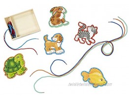 Melissa & Doug Lace and Trace Activity Set: Pets 5 Wooden Panels and 5 Matching Laces