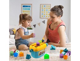 Playkidz Shape Sorter Baby and Toddler Toy ABC and Shape Pieces Sorting Shape Game Developmental Toy for Children 18 Months+