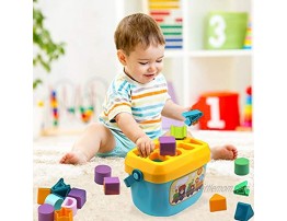 Playkidz Shape Sorter Baby and Toddler Toy ABC and Shape Pieces Sorting Shape Game Developmental Toy for Children 18 Months+