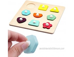 Wooden Toys Montessori Toys for 2 Year Old Girls Boys Toddler Puzzles Shape Sorting Stacking Matching Game Educational Toddler Toys Age 2-3 Develops Fine Motor Skills Toddler Sensory Toys