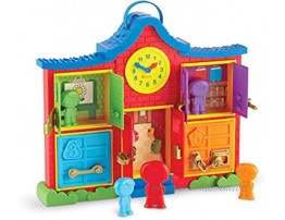 Learning Resources Latch & Learn School House Fine Motor Toy 6 Pieces Toddler Toy for Ages 3+