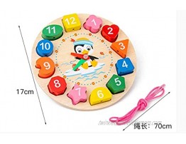 Wooden Shape Sorting Clock – Wooden Time Teaching Clock Early Learning Educational Toy Gift for 3+Year KidsA- Clock