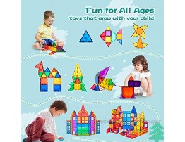 Compatible Magnetic Tiles Building Blocks STEM Toys for 3+ Year Old Boys and Girls Learning by Playing Montessori Toys Toddler Kids Activities Games 102pcs Advanced Set