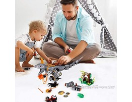 ENJBRICK Dinosaur Building Kit STEM Building Blocks Toys for Boys Ages 8 9 10 11 12 Yrs,Creative Play Building Bricks Set