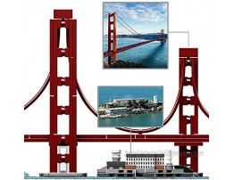 LEGO Architecture Skyline Collection 21043 San Francisco Building Kit Includes Alcatraz Model Golden Gate Bridge and Other San Francisco Architectural Landmarks 565 Pieces