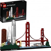 LEGO Architecture Skyline Collection 21043 San Francisco Building Kit Includes Alcatraz Model Golden Gate Bridge and Other San Francisco Architectural Landmarks 565 Pieces