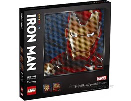 LEGO Art Marvel Studios Iron Man 31199 Building Kit for Adults; A Creative Wall Art Set Featuring Iron Man That Makes an Awesome Gift New 2020 3,167 Pieces