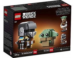 LEGO BrickHeadz Star Wars The Mandalorian & The Child 75317 Building Kit Toy for Kids and Any Star Wars Fan Featuring Buildable The Mandalorian and The Child Figures 295 Pieces