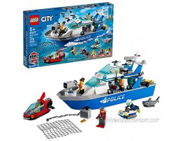 LEGO City Police Patrol Boat 60277 Building Kit; Cool Police Toy for Kids New 2021 276 Pieces