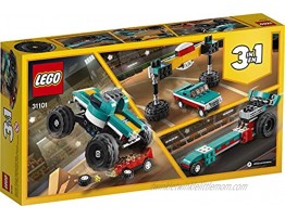 LEGO Creator 3in1 Monster Truck Toy 31101 Cool Building Kit for Kids 163 Pieces