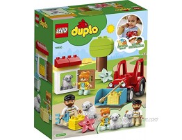 LEGO DUPLO Town Farm Tractor & Animal Care 10950 Creative Playset for Toddlers with a Toy Tractor and 2 Sheep New 2021 27 Pieces