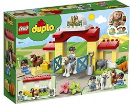 LEGO DUPLO Town Horse Stable and Pony Care 10951 Horse and Pony Stable Playset for Preschoolers; Great Gift for Kids Who Love Horses Ponies and Pony Rides New 2021 65 Pieces