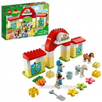 LEGO DUPLO Town Horse Stable and Pony Care 10951 Horse and Pony Stable Playset for Preschoolers; Great Gift for Kids Who Love Horses Ponies and Pony Rides New 2021 65 Pieces