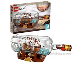 LEGO Ideas Ship in a Bottle 92177 Expert Building Kit Snap Together Model Ship Collectible Display Set and Toy for Adults 962 Pieces