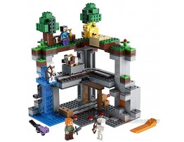 LEGO Minecraft The First Adventure 21169 Hands-On Minecraft Playset; Fun Toy Featuring Steve Alex a Skeleton Dyed Cat Moobloom and Horned Sheep New 2021 542 Pieces