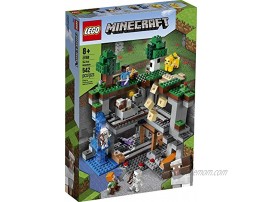 LEGO Minecraft The First Adventure 21169 Hands-On Minecraft Playset; Fun Toy Featuring Steve Alex a Skeleton Dyed Cat Moobloom and Horned Sheep New 2021 542 Pieces