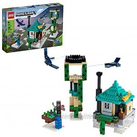LEGO Minecraft The Sky Tower 21173 Fun Floating Islands Building Kit Toy with a Pilot 2 Flying Phantoms and a Cat; New 2021 565 Pieces